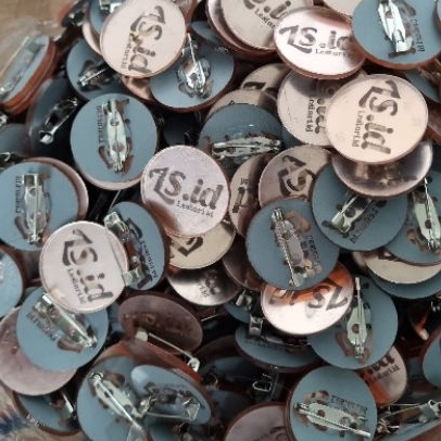 Label Bros Akrilik Custom Nama Brand | Untuk Bros Hijab, Gamis, Mukena | Branding Produkmu