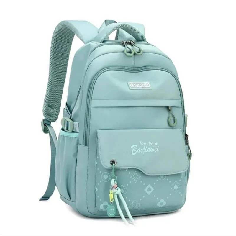 Tas Anak sekolah Cewek SD SMP Model Simple Korean Style Kapasitas Besar