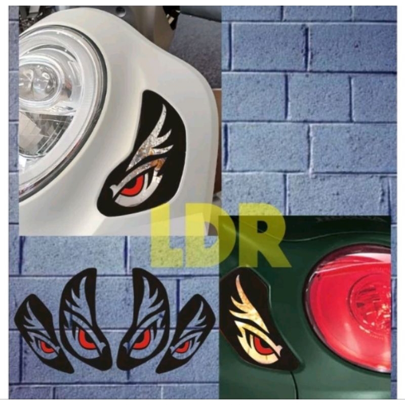 STICKER CUTTING VARIASI LAMPU SEIN MATA ELANG SCOOPY 2021-2024