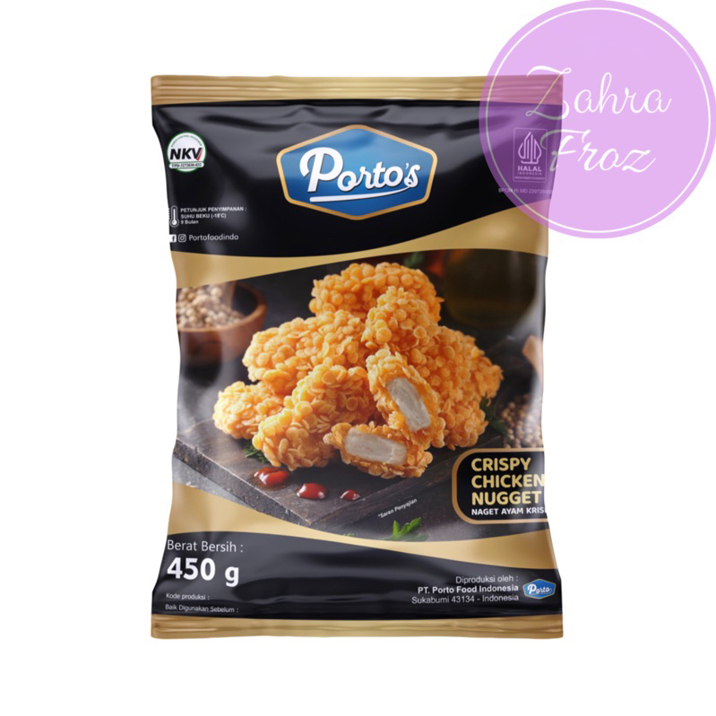 

PORTOS NAGET AYAM CRISPY 450 GR| CRISPY CHICKEN NUGGET
