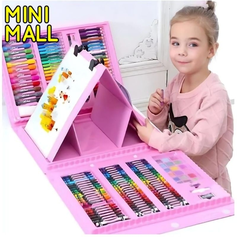 

Crayon Pensil Warna 208 Set Crayon Art 208 pcs B78 Spidol Pensil Warna 208 pcs