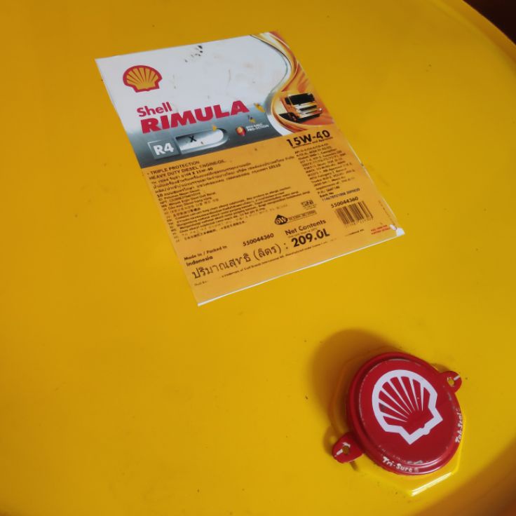 Shell Rimula R4X Repack dari drum