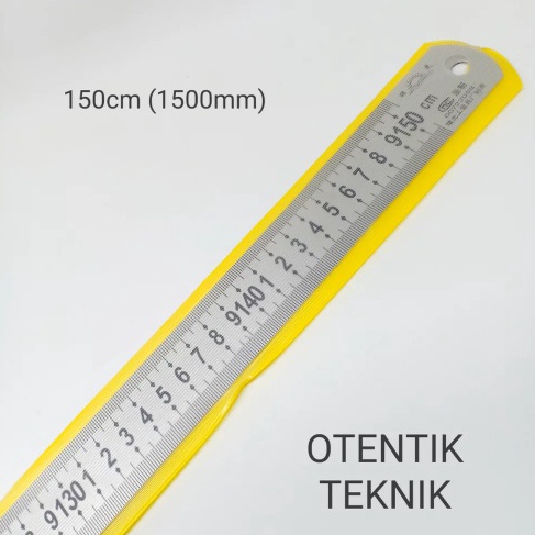 

KODE P79V PENGGARIS BESI 15 CM 15 MM 1 KOMA 5 METER STEEL RULER 6 INCH