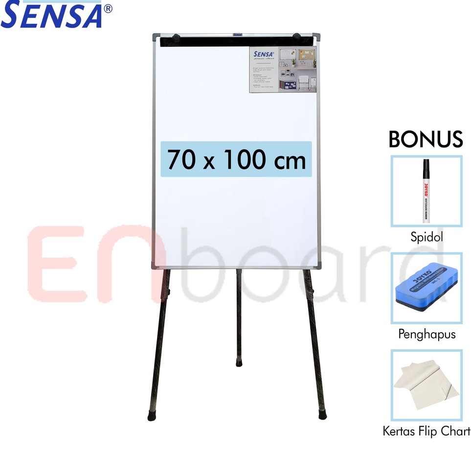 

KODE I66W Flip Chart Flipchart Papan Presentasi Sensa 7 x 1 cm