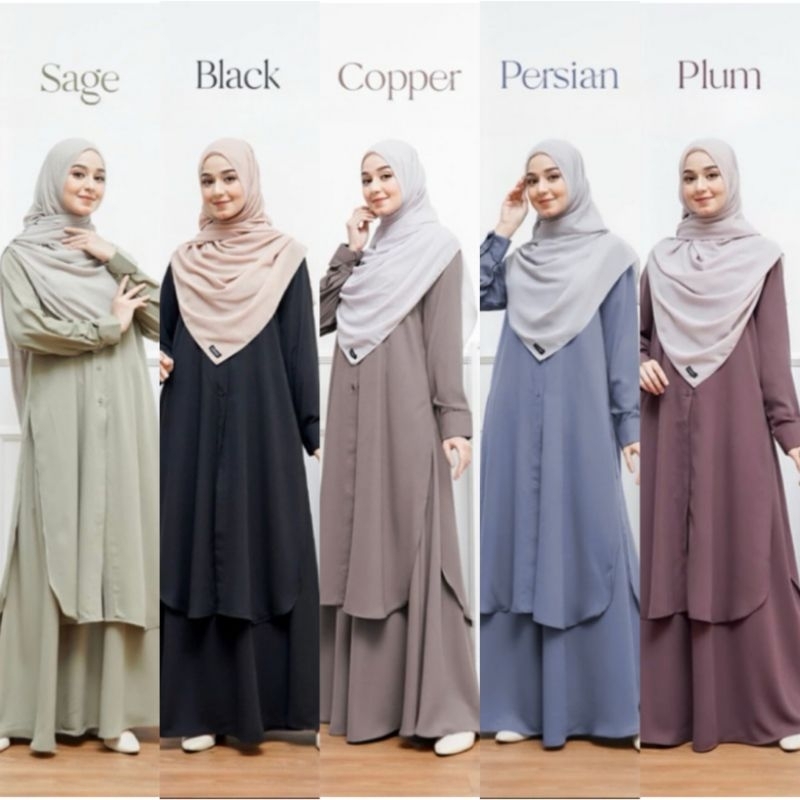 Kania Setelan Rok / Malaysia / Tunik / Premium / Mewah / Busui Friendly / Kekinian / Gamis / Maxi / 