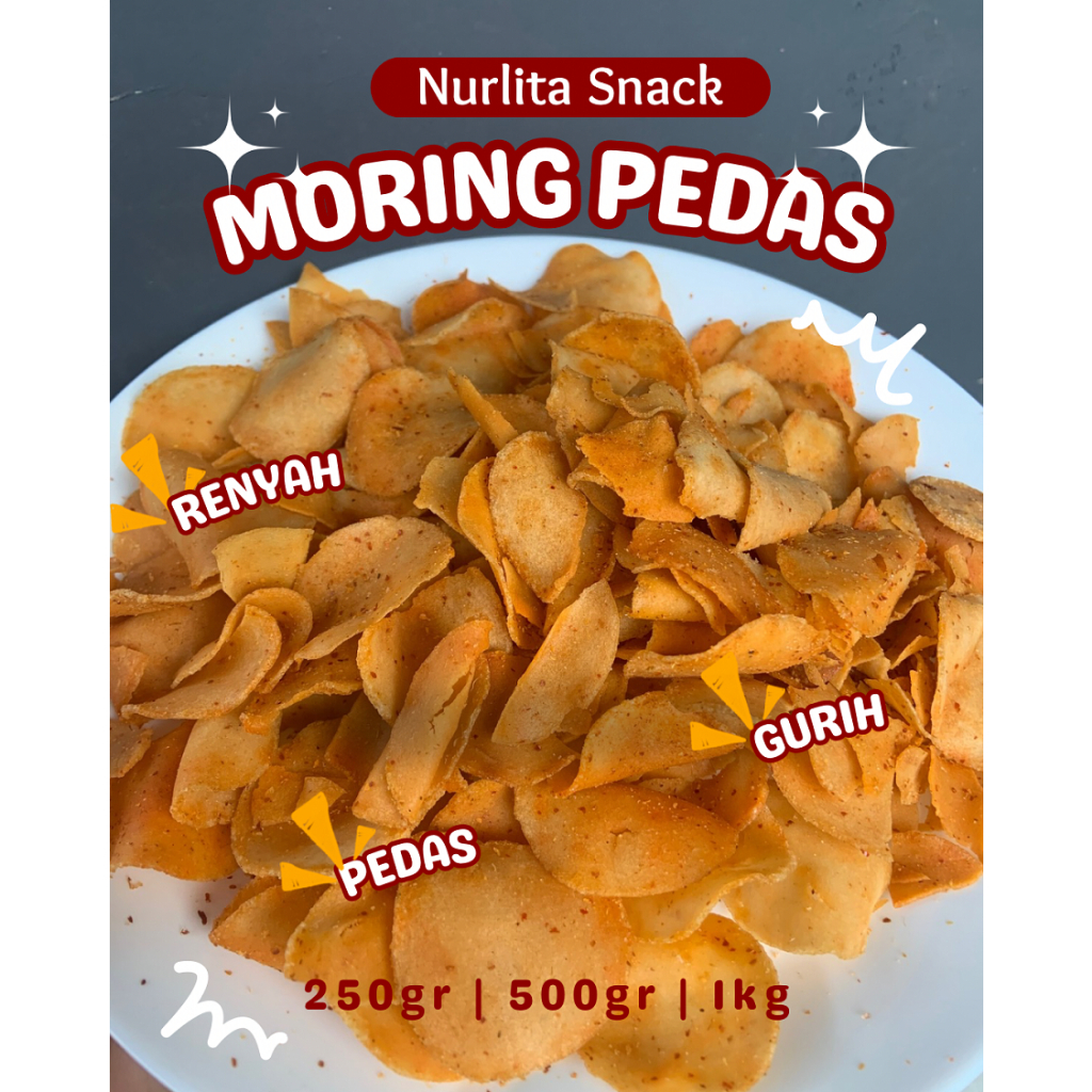 

Moring Molring Cimol Kering Gurih Pedas 250 Gram