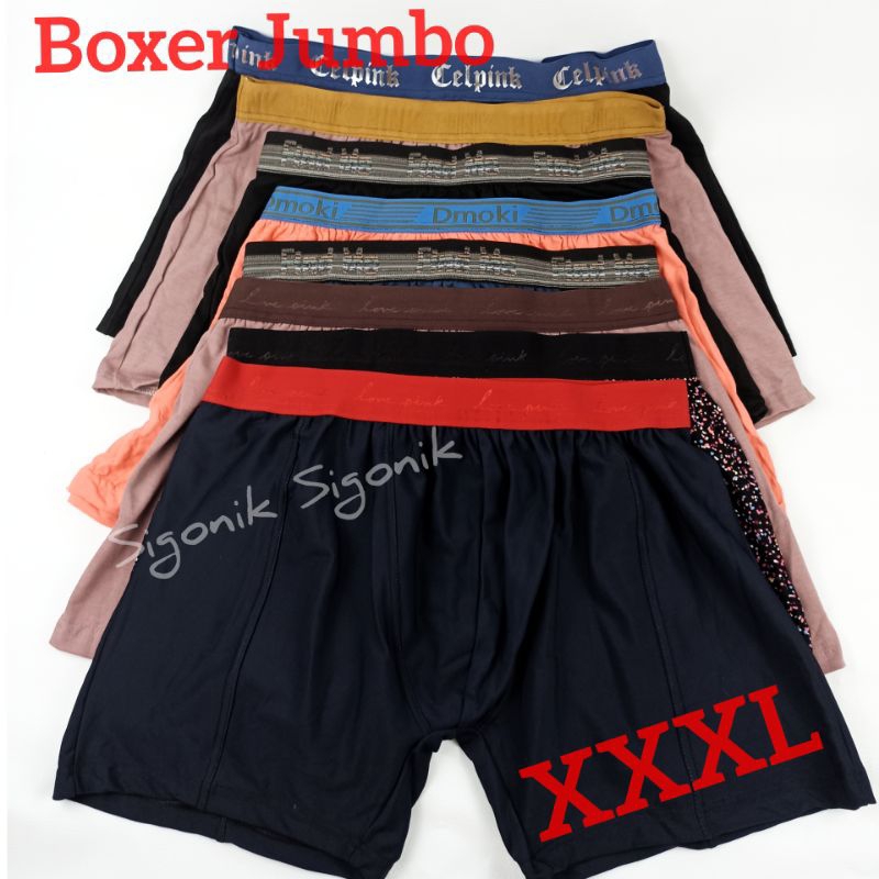 Obral Murah Bx Boxer Pria Dewasa Jumbo XXL XXXL 2XL 3XL Big Size Cawet Brief CD Dalaman Kolor Katun 
