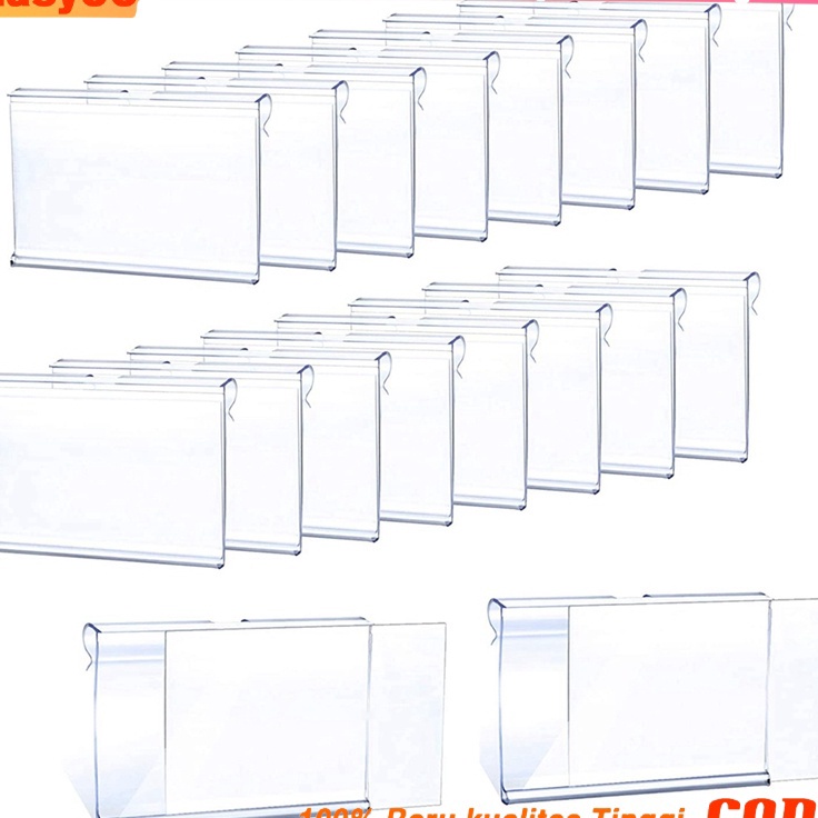 

Ready Stok 2 Pcs 642mm Tampilan Label Harga Akrilik PVC Transparan