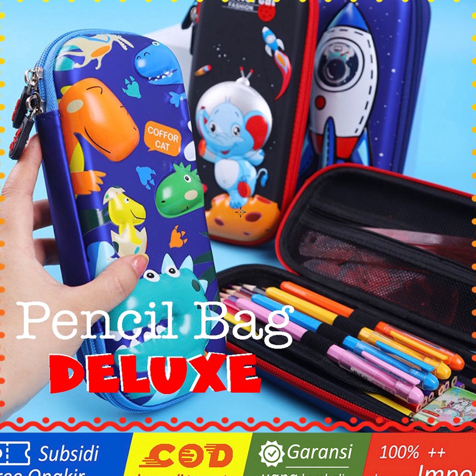 

WWH14B Tempat Pensil EVA Pen Pulpen Sekolah DEE School Pencil Bag Box TKM