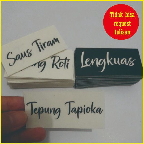 

ISI 72 STIKER STIKER TRANSPARAN LABEL BUMBU DAPUR TERLENGKAP ANTI AIR