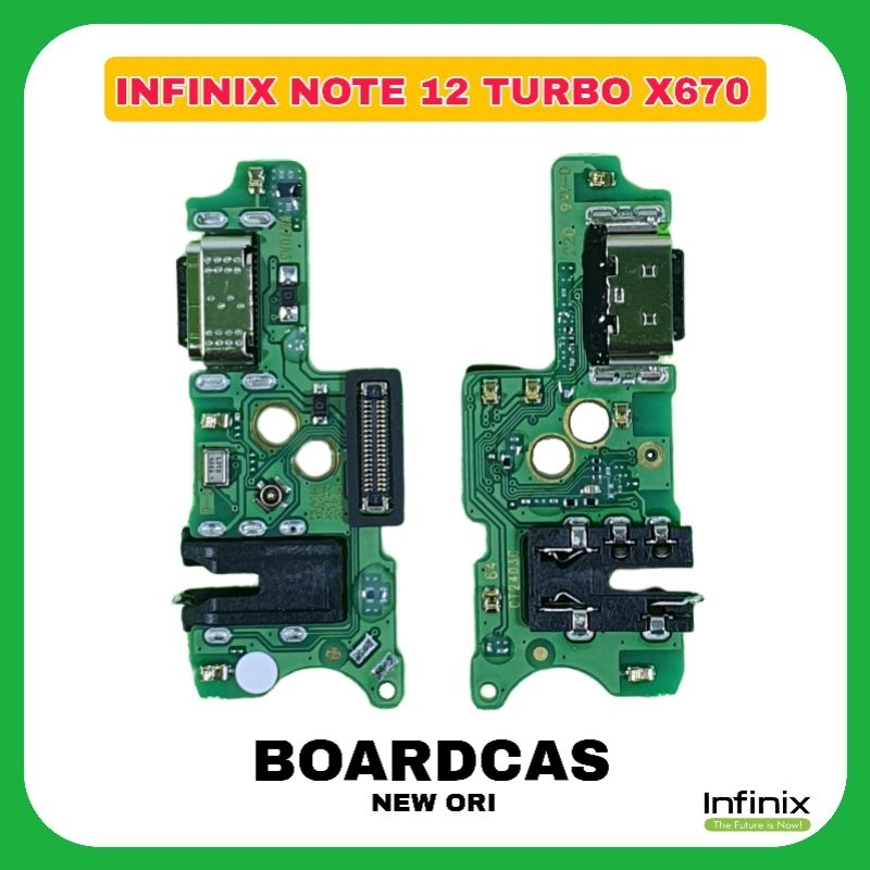 Boardcas pcb cas charger infinix note 12 turbo x670 new ori