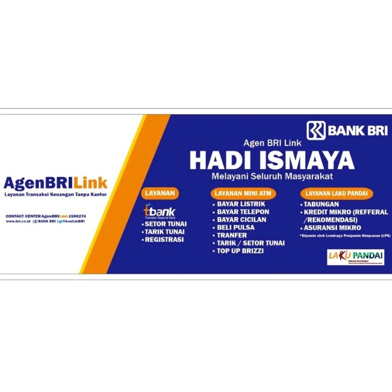 

Spanduk Agen BRILink Bisa Desain
