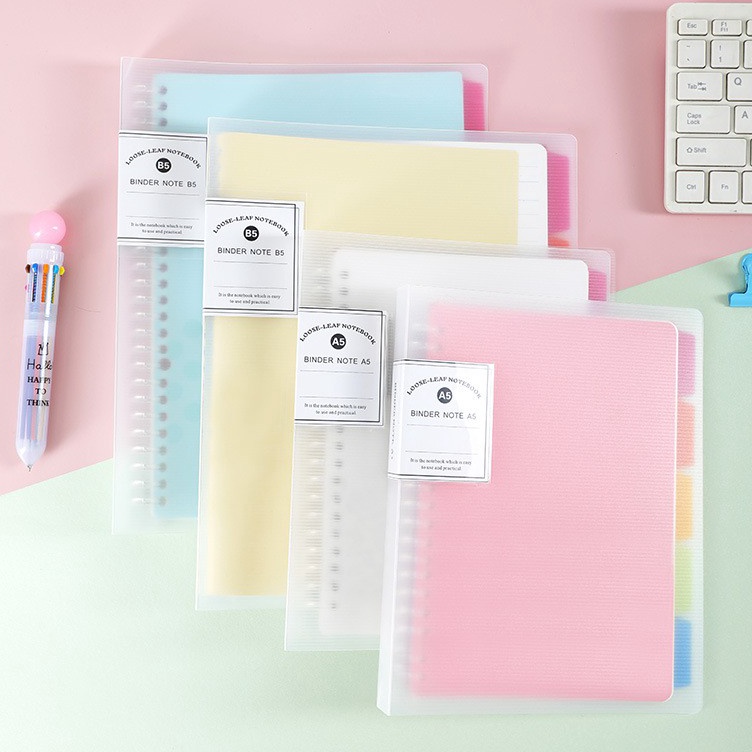 

Kirim Sekarang Binder A5B5 Cover Berwarna Transparan Plastik Tebal Include Kes dan Pembatas