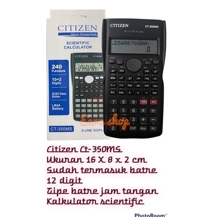 

Kalkulator Scientific Citizen CT 35 MS CT35MS STAT Data Editor