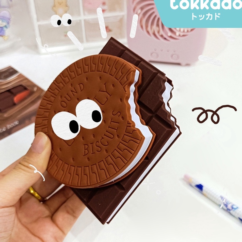 

Sale TOKKADO Kukki Notes Memo Pad Mini Cookie Cokelat Unik Lucu