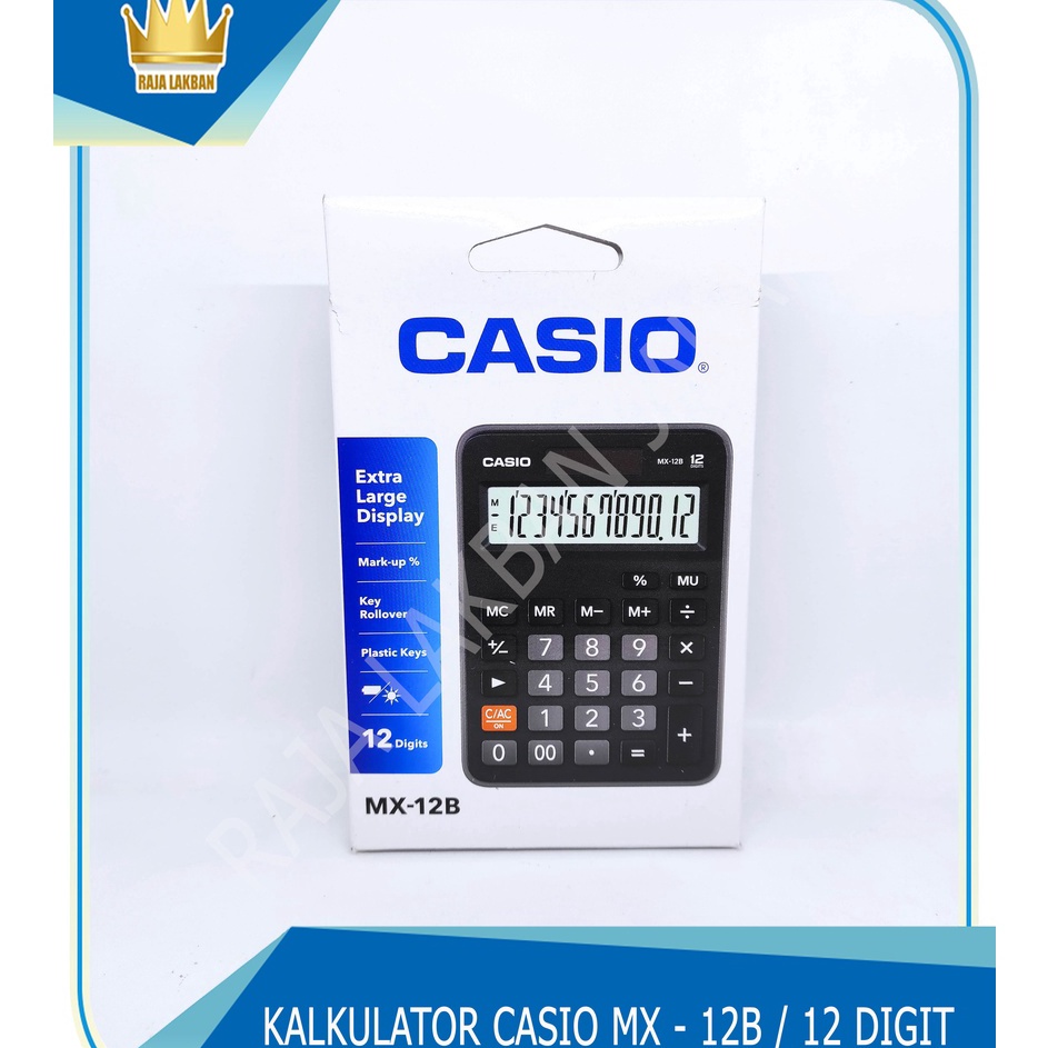 

Ready Stok Kalkulator Calculator CASIO MX 12B 12 Digit Layar Besar