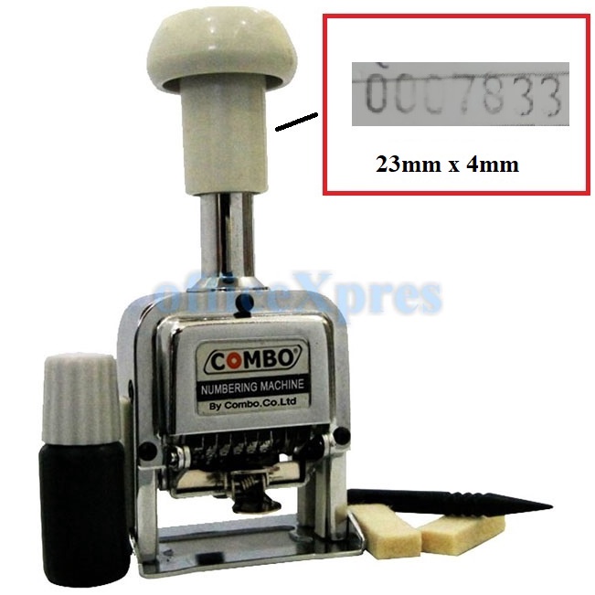 

Ready Stock Numbering Machine 7 Digits 17S Numerator Nomorator Nomerator Combo