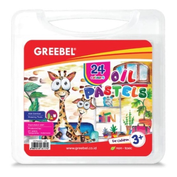 

Krayon Greebel Kids Oil Pastel Crayon 24 Color Warna