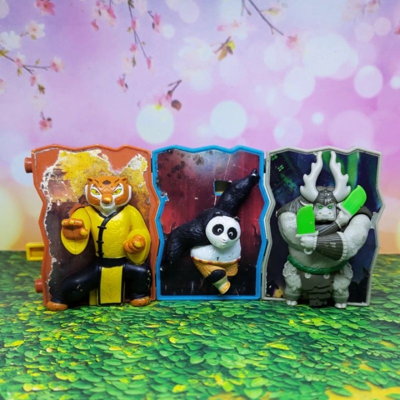 Set 3pcs Figure Kungfu Panda tigress po kai McD, Happy Meal