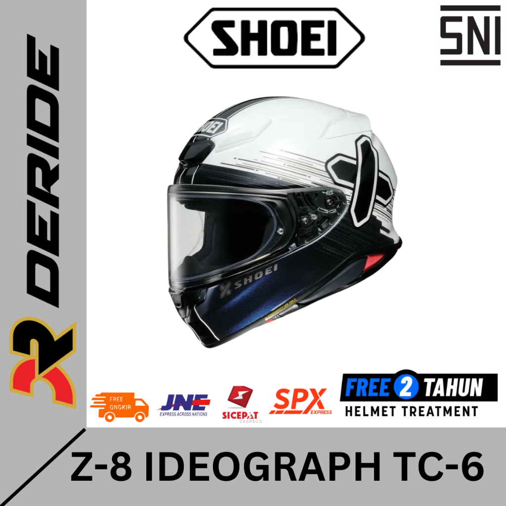Shoei Z-8 Ideograph TC 6 Helm Sport Touring Full Face SNI Original Z8 Z 8