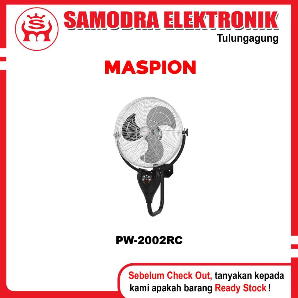 Kipas Angin Dinding MASPION PW-2002RC | Kipas Angin 20 Inch Maspion Dinding