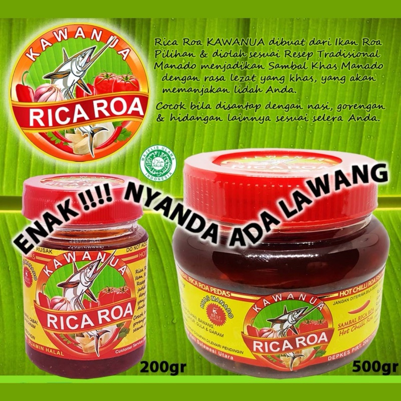 

Sambal Ikan Roa Pedas Kawanua Asli Manado (Tanpa pengawet & pewarna)