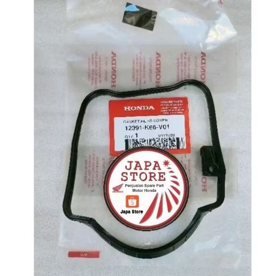 12391K66V01 KARET TUTUP MESIN GASKET SEAL COVER HEAD  VARIO 125 LED 2018 2019 2020 2022 2023 12391-K