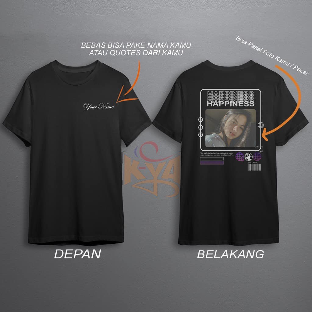 KAOS CUSTOM SATUAN BEBAS DESAIN 24s