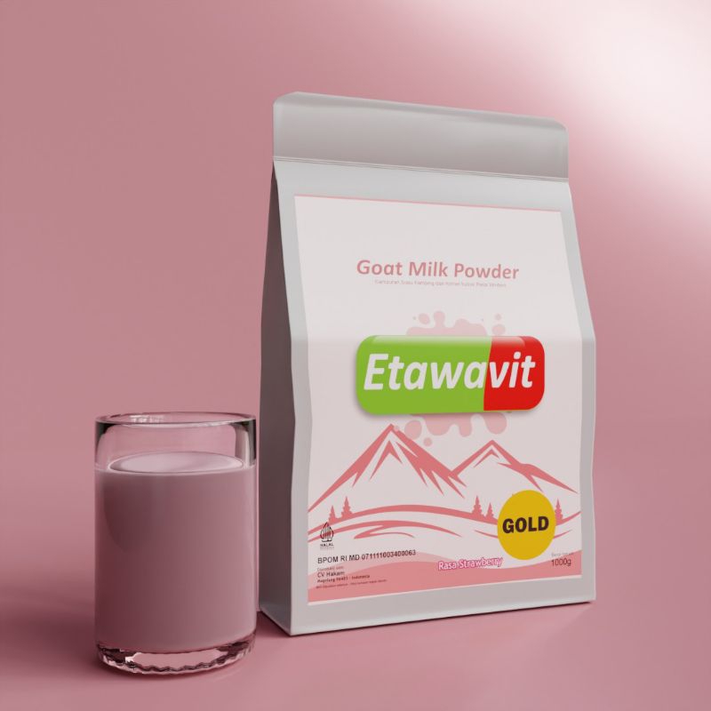 

Etawavit Susu Kambing Bubuk 60% Strawberry 500 gram