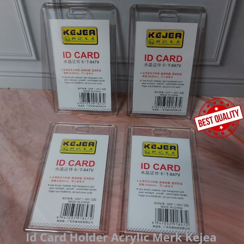 

Id Card Holder Arkilic Kejea T-847V Tempat Id Card Transparant Nametag Acrylic Vertikal High Transparant Tempat Kartu Id Card Acrylic 2 Sisi Bening