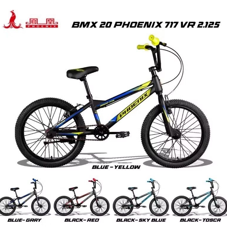 SEPEDA BMX ANAK COWOK 20 INCH MERK PHOENIX 717 VR 2.125 / 718 VR 3.0 / 718-1 ASLI 718 / 719 VR BAN J