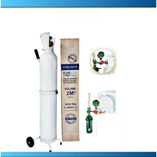 Tabung Oksigen 2m3 Lengkap 13,4 Liter