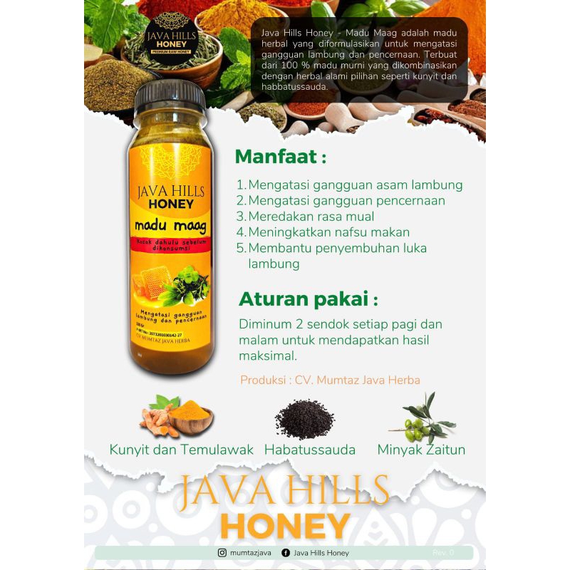 

Java Hills Honey - Madu Maag Herbal