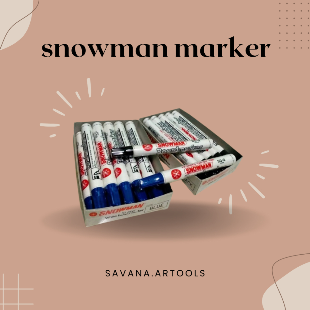 

Spidol Whiteboard Snowman/Snowman Whiteboard Marker (12 pcs)