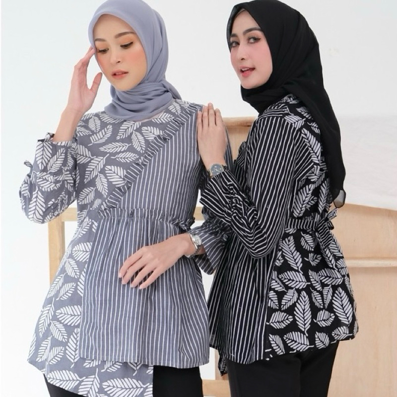 Atasan Wanita Blouse Batik Kekinian GODONG LURIK