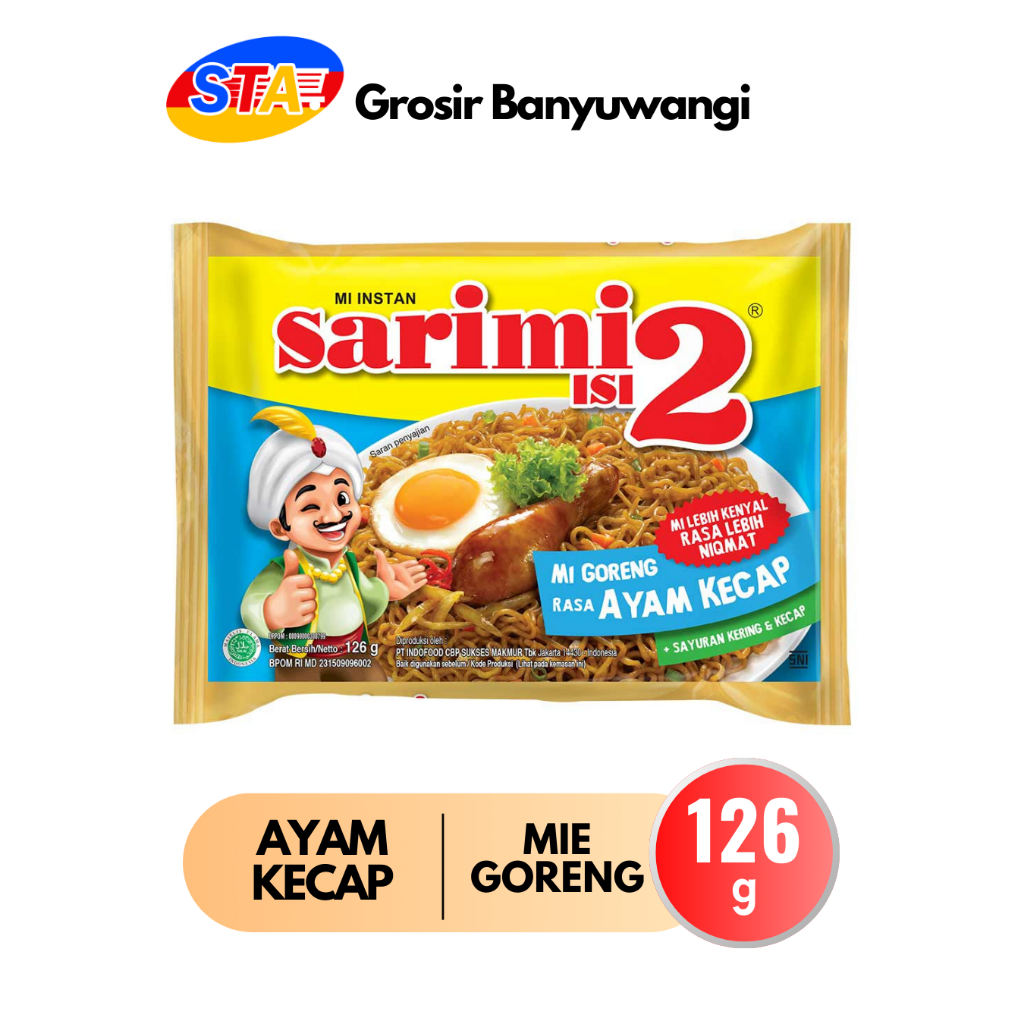 

[JATIM-BWI] SARIMI AYAM KECAP ISI 2 126G | MIE GORENG