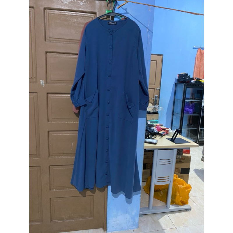 Preloved Gamis Candy AlHaura Biru
