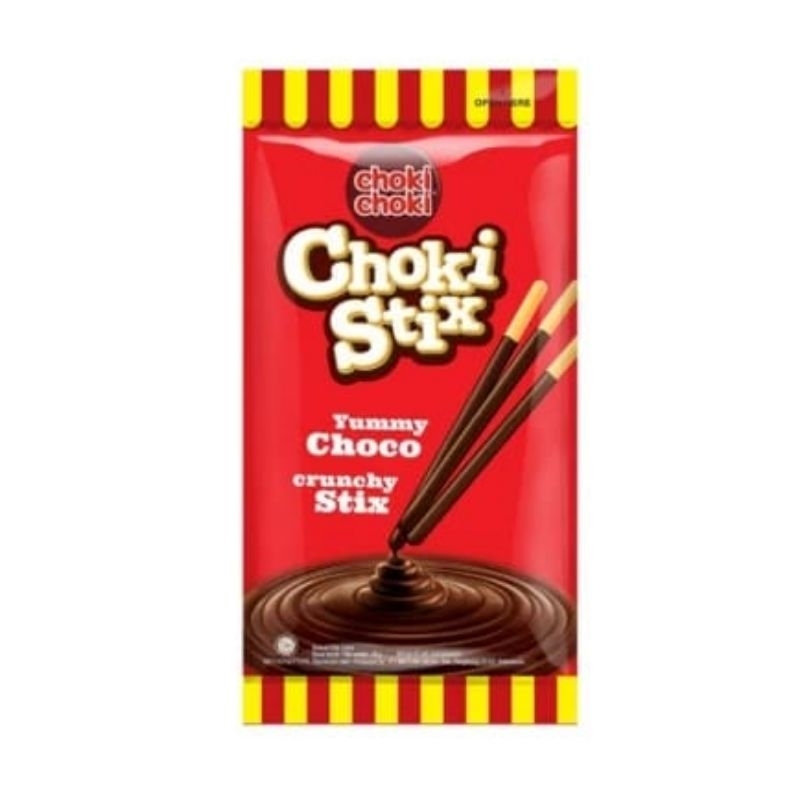 

CHOKICHOKI STIX 27 GRAM ECERAN PER 1 PACK CHOCO CRUNCHY CHOKI STICK COKELAT