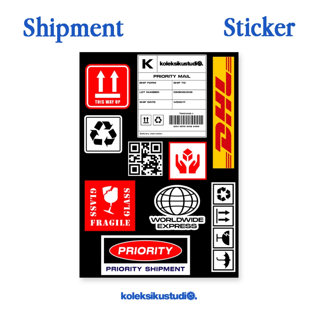Stiker Shipment Sticker Aesthetic Lucu Stiker HP Laptop