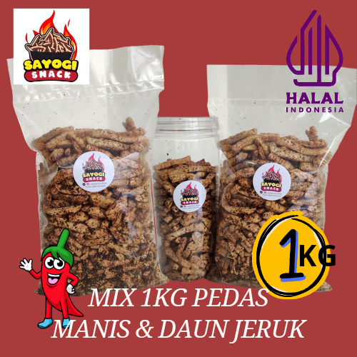 

SAYOGI BASRENG MIX 2 RASA PEDAS MANIS DAUN JERUK 1KG