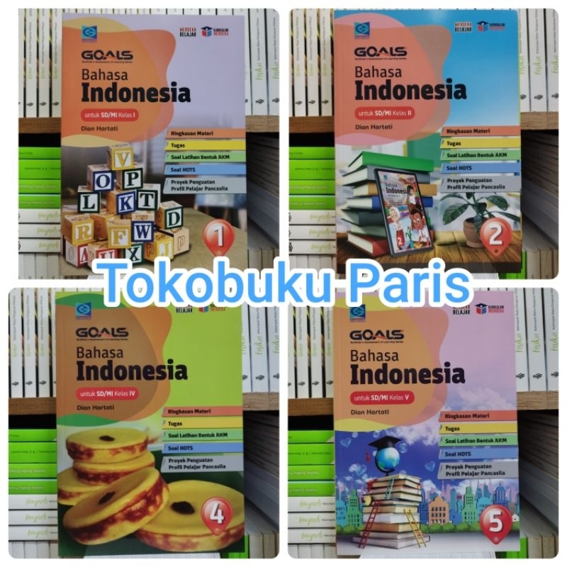 ORI Buku GOALS Bahasa Indonesia sd mi kelas 1 2 4 5 Kurikulum Merdeka Grafindo