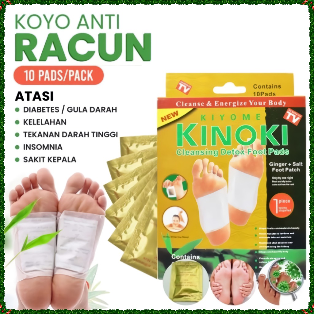 Koyo Kaki Kinoki Gold Obat Asam Urat Kolestrol Detox Kaki Original Asli BPOM