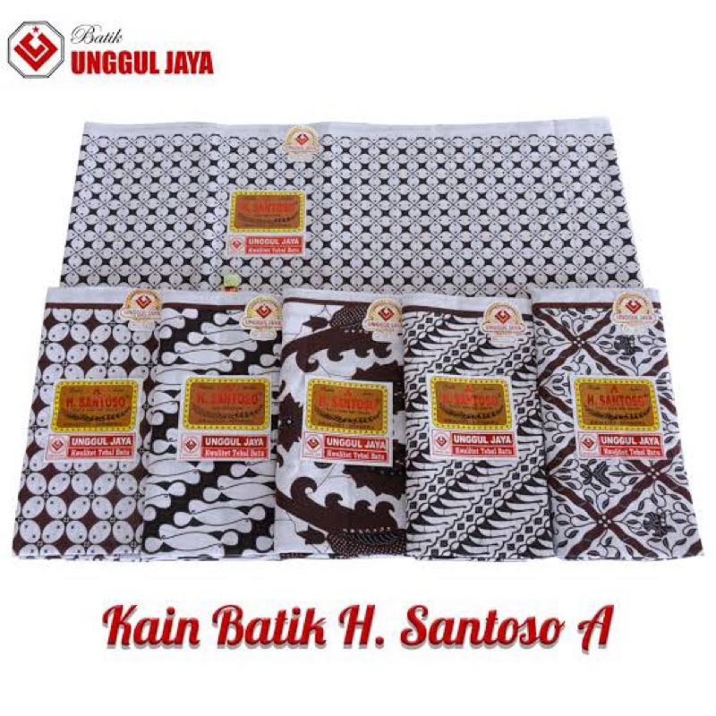 KAIN JARIK BATIK SANTOSO A KAIN PUTIH SANTOSO A1