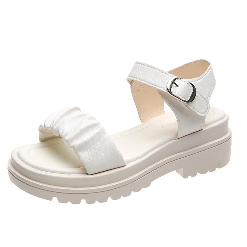 Oddolillos Swatu Weje Cewe Korean Style Hak Tahu Kekinian Wedge Santai Kasual Terbaru 2025 Spatu Wed