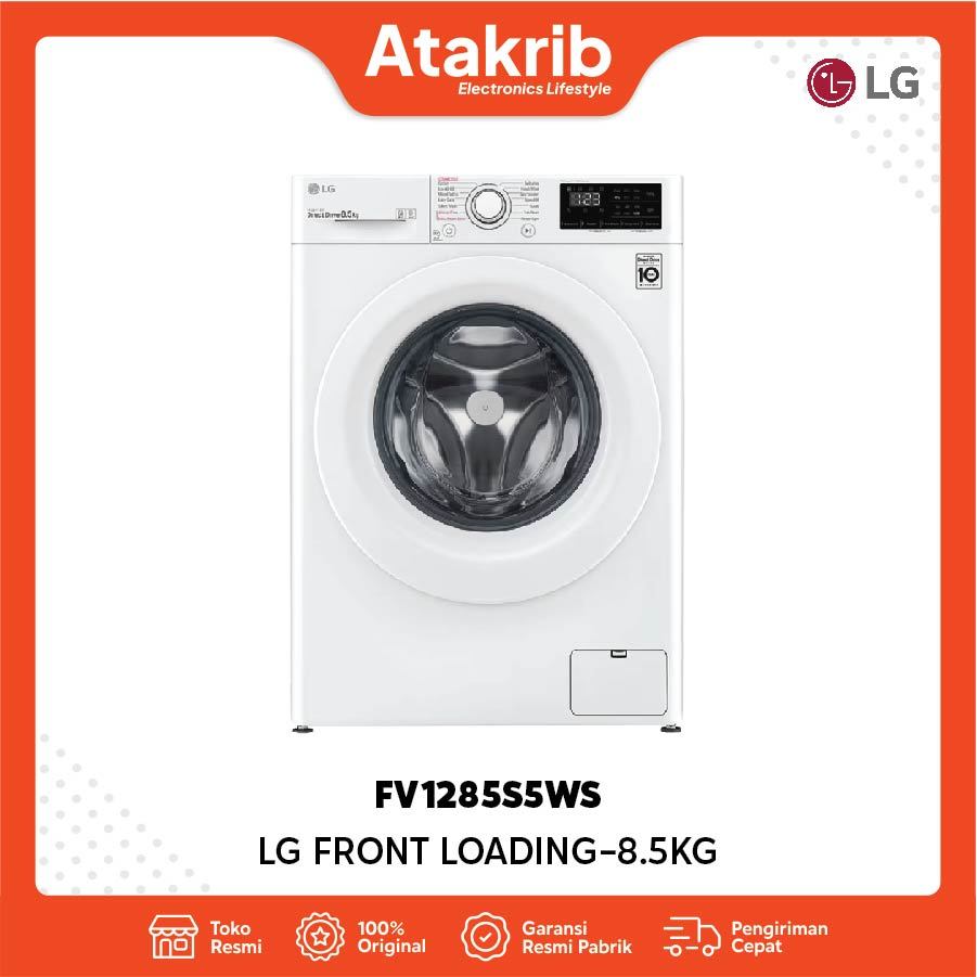 LG FRONT LOADING FV1285S5WS 8.5 KG