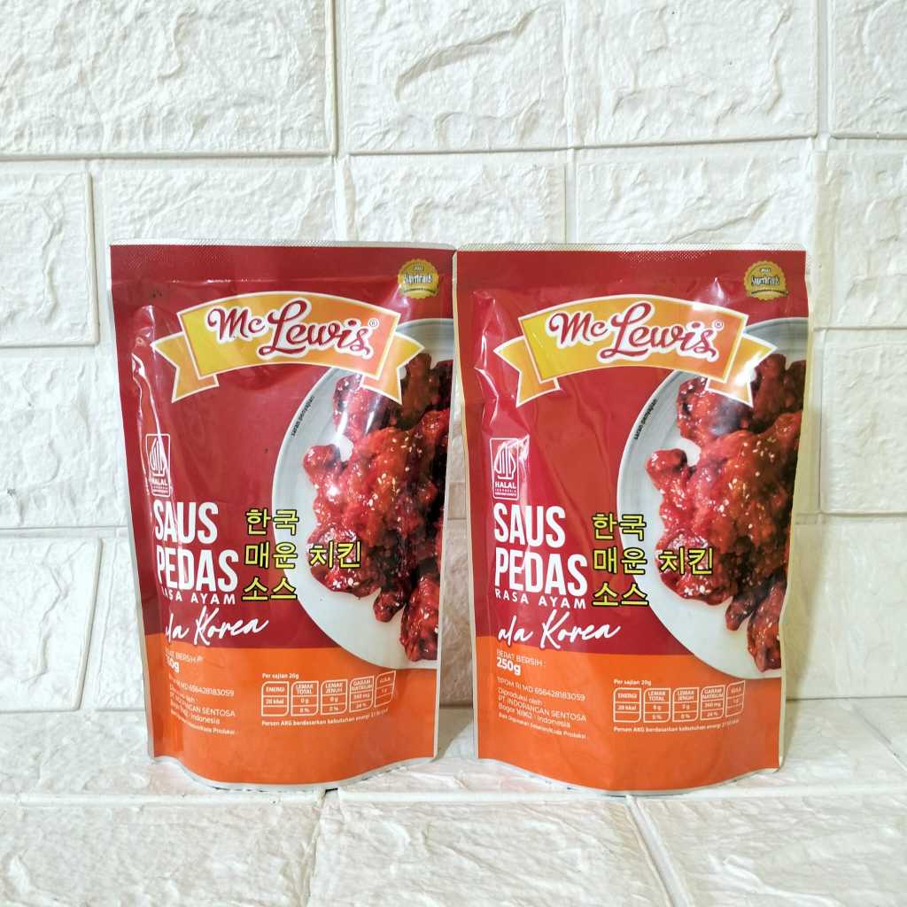 

Mc Lewis Saus Pedas Korena 250gr Free Bubble Wrap dan Kardus Tebal