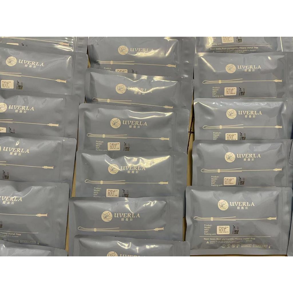 UVERLA / Face Thread lift / PDO / PCL  Tanam Benang Wajah / Ecer  Original18g-100mm(20Pcs)