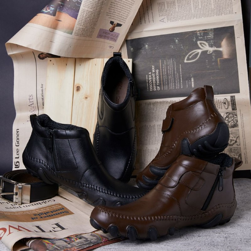 Sepatu Boots Pantofel Kulit Pria Spatu Boot Pantopel Formal Casual Cowok Original Terbaru