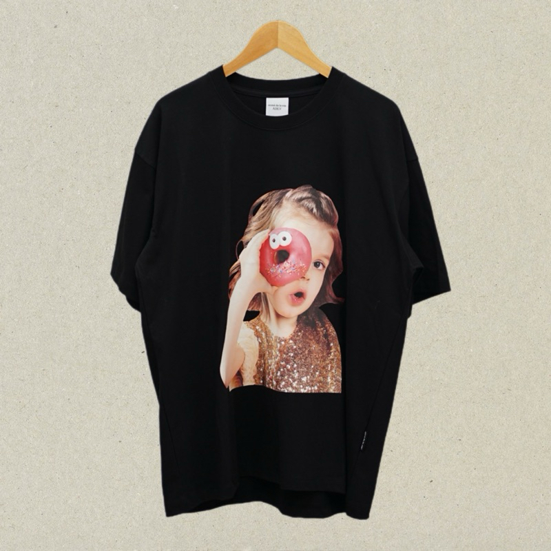 Adlv Acme De La Vie Baby With Donut Tee in Black Kaos Pria dan Wanita Original