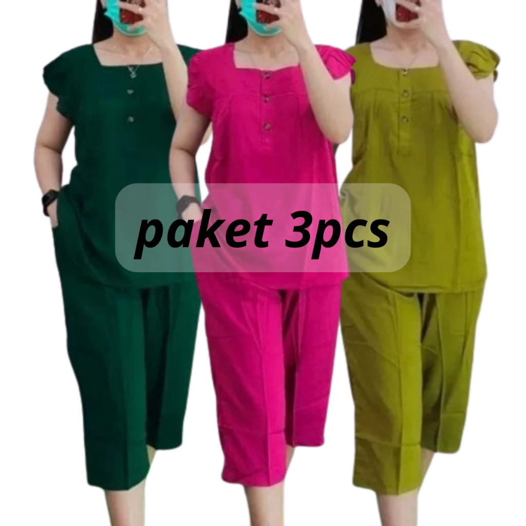 Stelan rayon premium Setelan katun rayon premium Baju tidur seksi Piyama wanita lengan panjang baju 